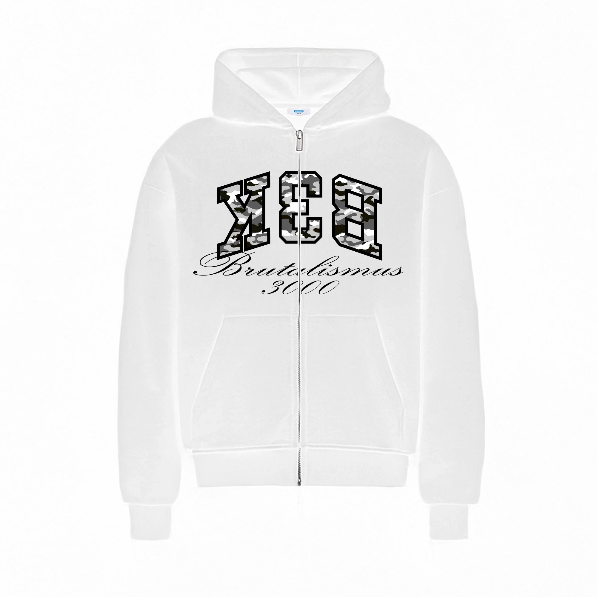 B3K Zipper White